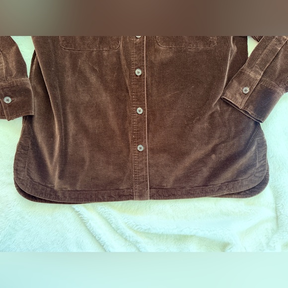 Madewell Corduroy Relaxed Shirt Jacket - Dark Carob - Large - Picture 8 of 16